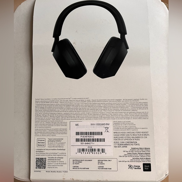 New Sony WH-1000XM5 Wireless Noise Canceling Headphones in Black - Picture 9 of 9